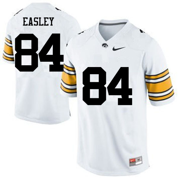 Men Iowa Hawkeyes #84 Nick Easley College Football Jerseys-White - Click Image to Close
